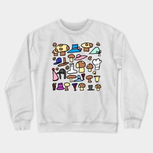 Mushrooms & hats Crewneck Sweatshirt